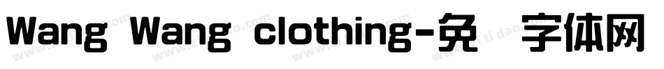 Wang Wang clothing字体转换